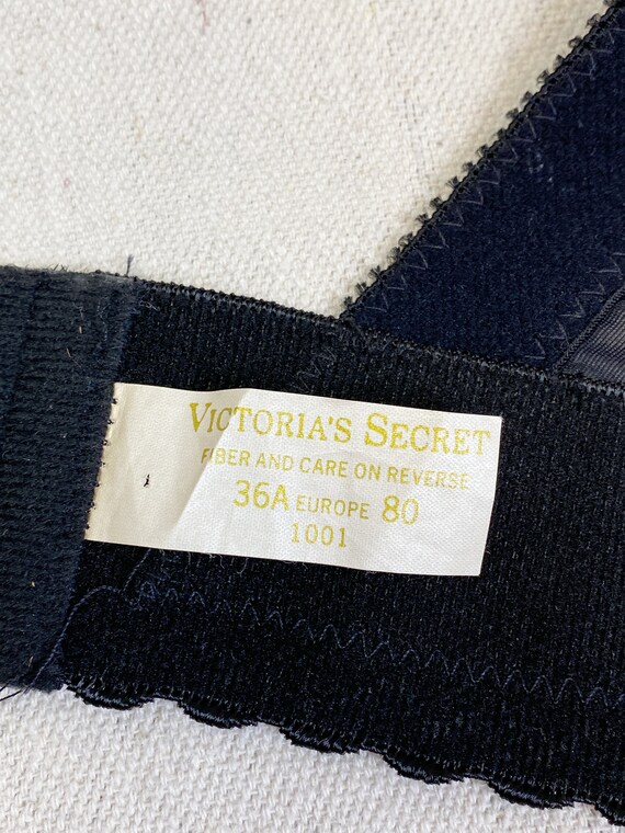 Vintage 90s Victoria's Secret Gold Label Black Fl… - image 7