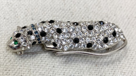 KJL Kenneth Jay Lane for Avon Rhinestone Leopard … - image 2