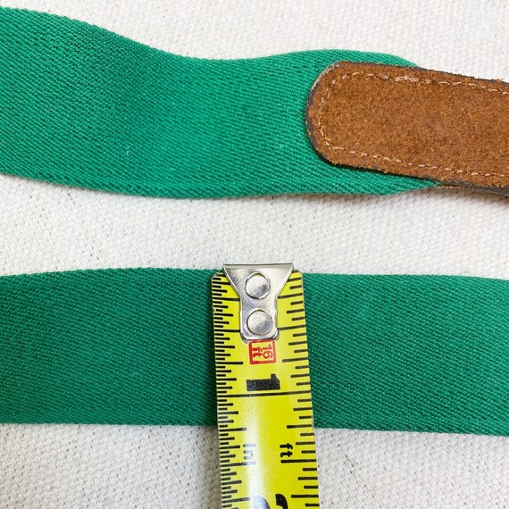 Dooney Bourke Leather and stretch green elastic b… - image 8