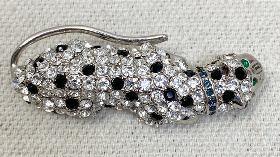 KJL Kenneth Jay Lane for Avon Rhinestone Leopard … - image 5