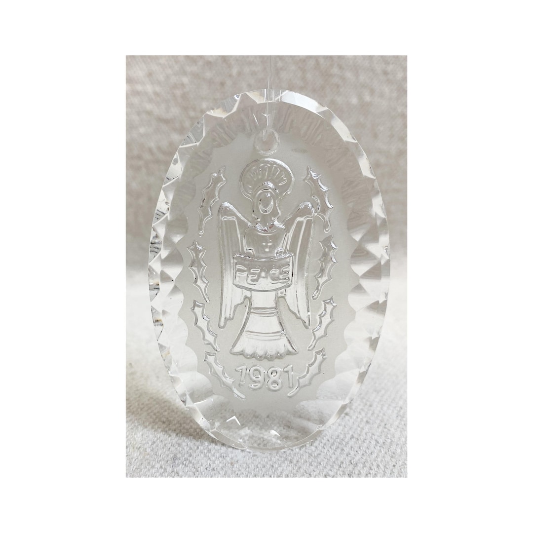 Vintage Waterford Crystal 1981 Peace Angel Annual Christmas Ornament - Etsy