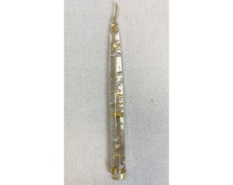 S1003 Decorative Non-Lighting Silver/Gold Fleck 10" Acrylic Candle 2+2 D S1003 Decorative Non-Lighting Silver/Gold Fleck 10" Acrylic Candle 2+2 D
