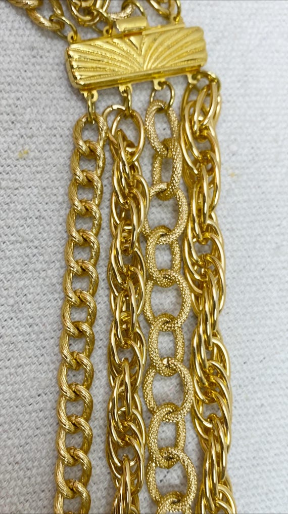 Vintage Signed DB '70s 4 Strand All Different Chu… - image 7