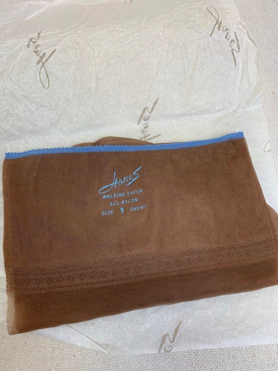 VTG 50s Hanes Walking Sheer Nylon Stockings