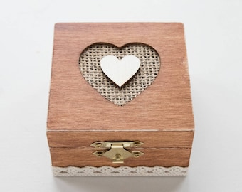 Engraved ring box, wedding ring box, personalized wedding box, ring bearer box, heart shaped ring box, Ring pillow, Engagement box,  Holder