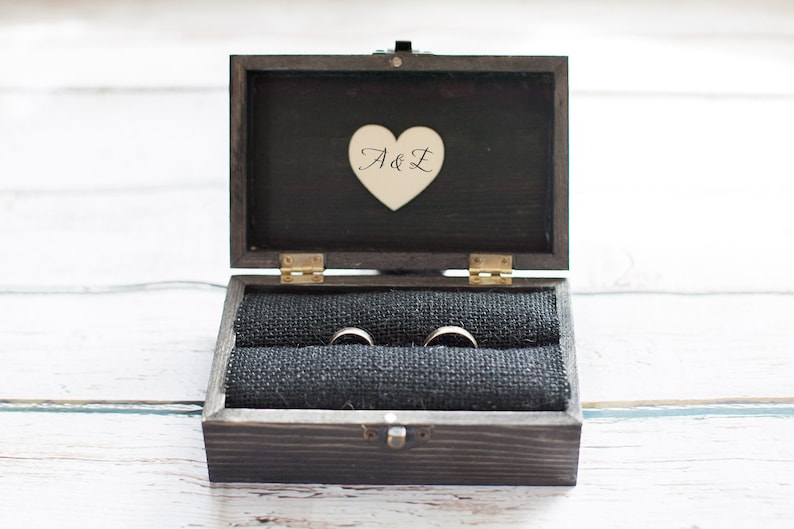 Gothic Ring Bearer Box Skulls Wedding Ring Box Personalized Etsy UK