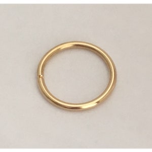 3.5mm Snug Hoop Tiny Earrings  Solid 14k Yellow Rose Gold Tragus Piercing  24 22 Gauge Cartilage Auricle Helix
