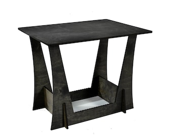 Turntable stand record player and Vinyl record holder table plywood standing for LP