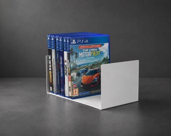 Gamecasehouder voor Xbox en PlayStation, minimalistische cd-houder, stalen cd-organizer, cd-box voor gameraccessoires.