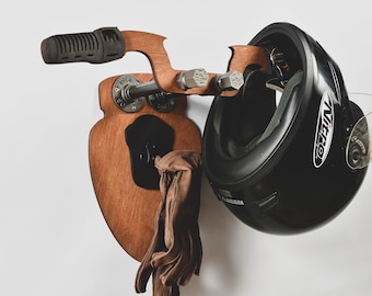 Helmets Hanger motorbike double holder for jacket gloves hard hat hook chopper bike gift for motorcyclist biker