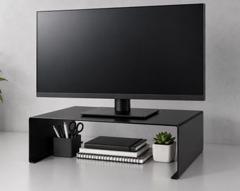 Monitorstandaard, verhogingstafel van staalplaat, bureauhouder, computerhouder van metaal, moderne bureauaccessoires