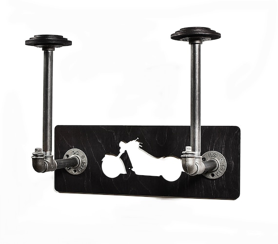 Porte-Casque Survetement Moto - Cintre Penderie Murale 3 Étages Pour Casques Et Vestes Garage