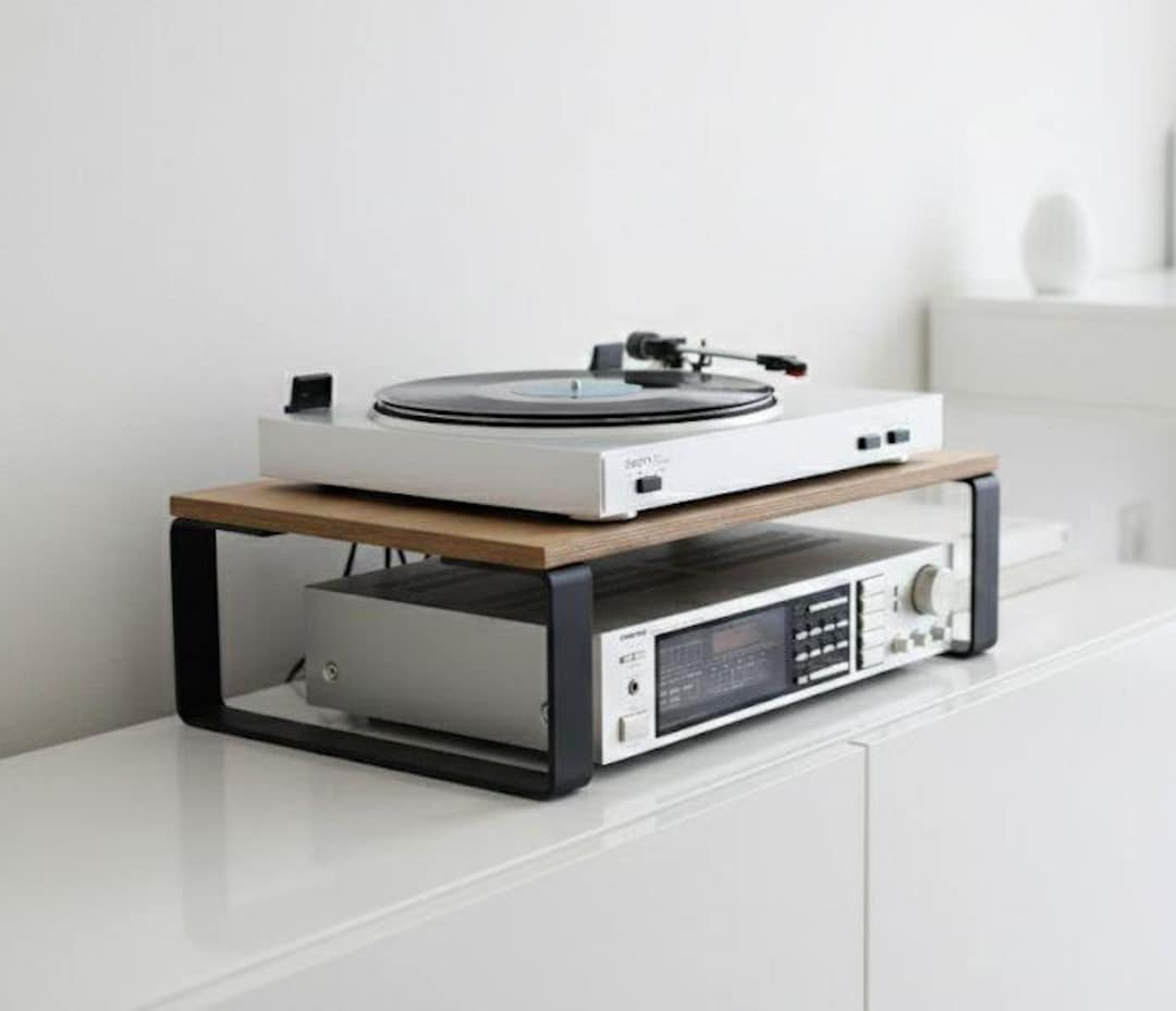 Hi Fi Riser Turntable Stand, Riser, Amplifier Table, Vinyl, Compact Media Console ...