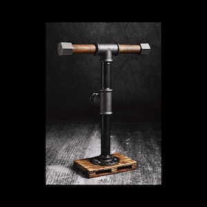 industrial headphones stand, headset stand, headphone hanger, water pipe holder, dock,loft gift for him, music lover,