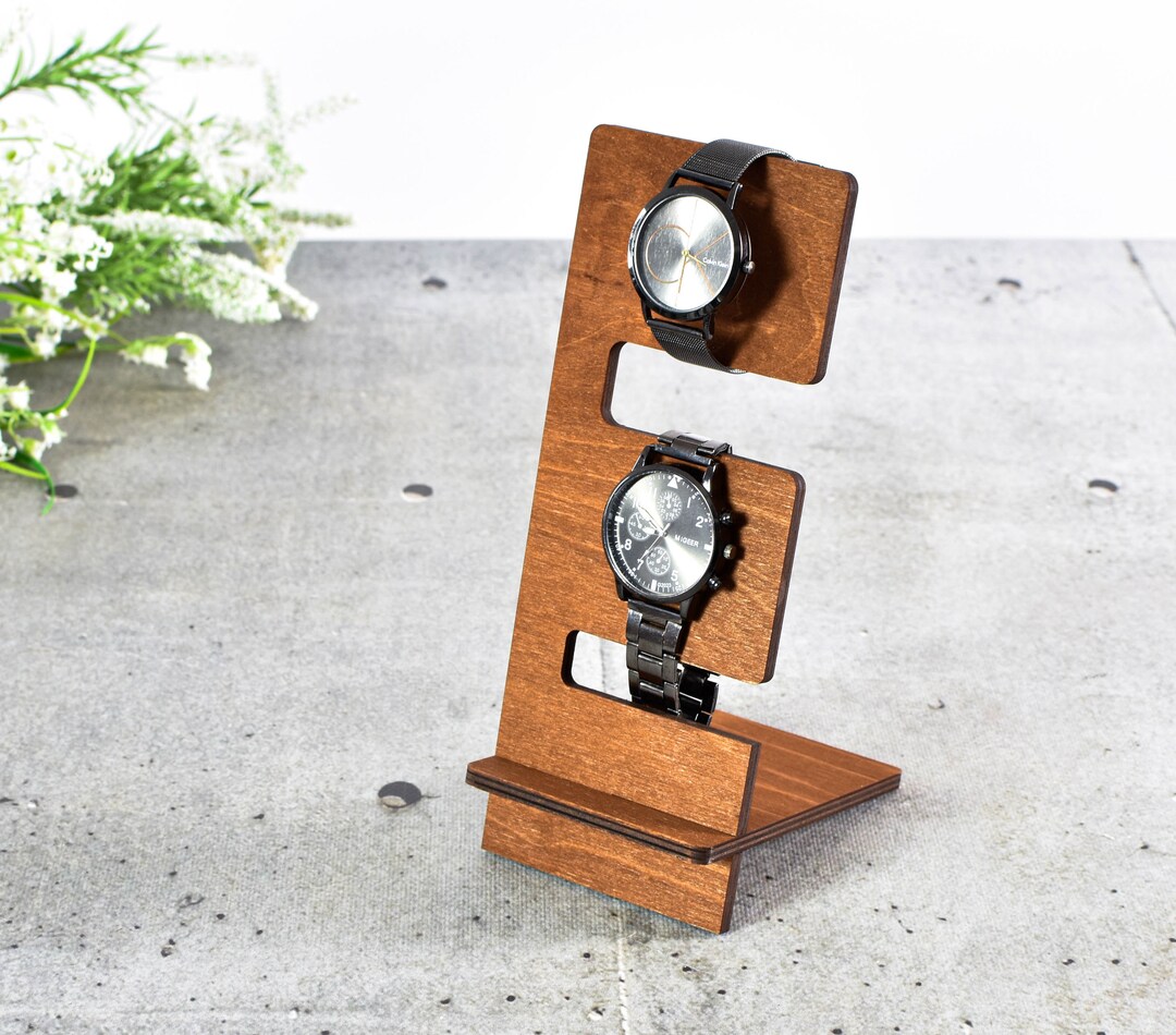 Organizer Rack Stand Watch Bracelet Wooden Holder Dock Display - Etsy