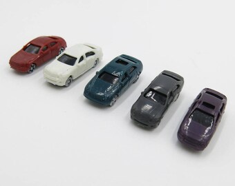 5 pcs Miniature N Gauge 1:150 Scale Diorama Cars Vehicles figures Landscape Train Model Scale Architectural Terrarium Dollhouse