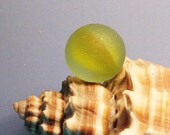 Yellow sea glass marble