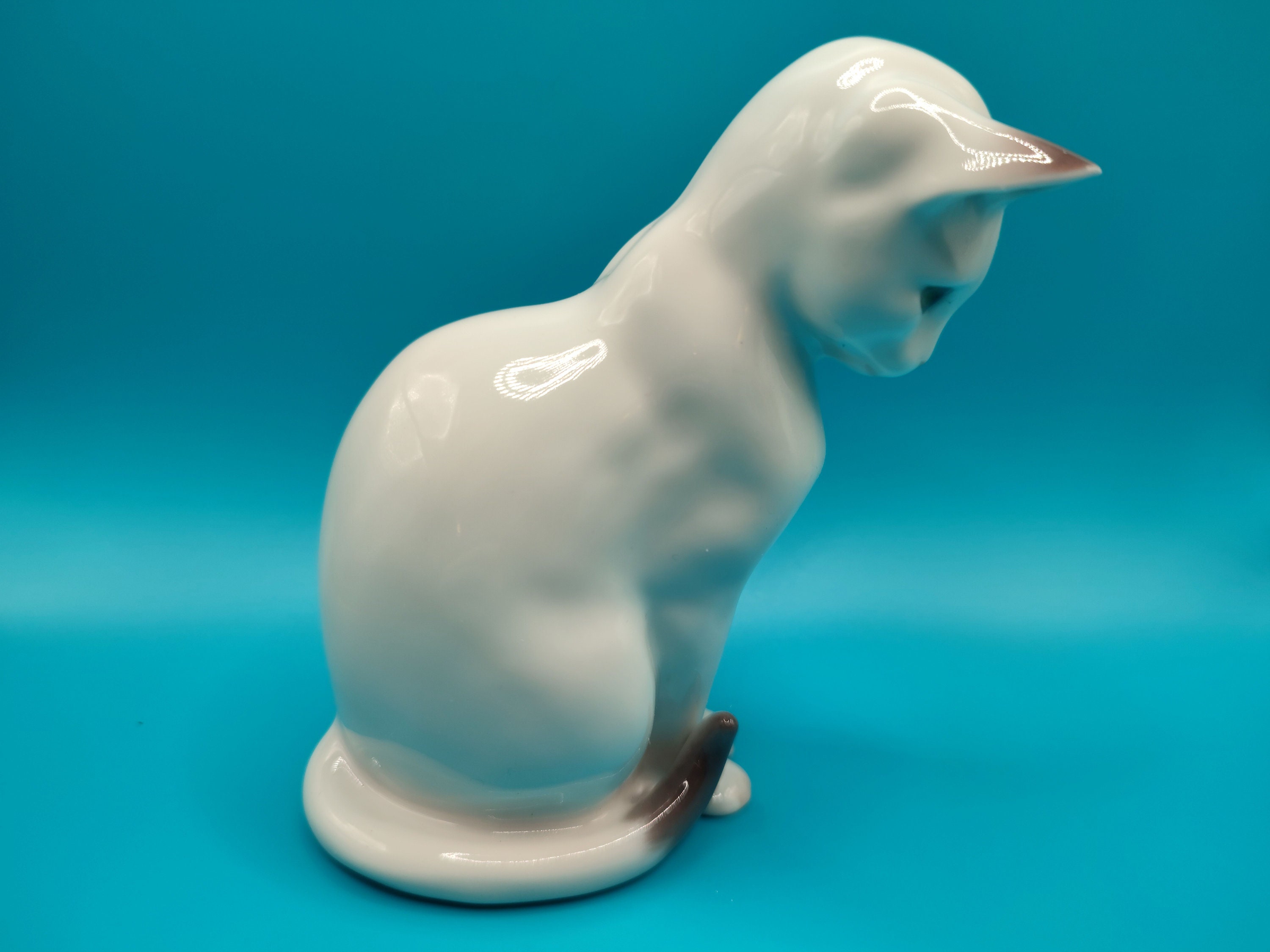 ロイヤルコペンハーゲン 猫の置物 499 オリジナルボックス付き