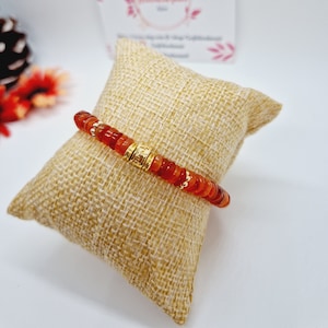Carnelian beaded bracelet - gifts - woman
