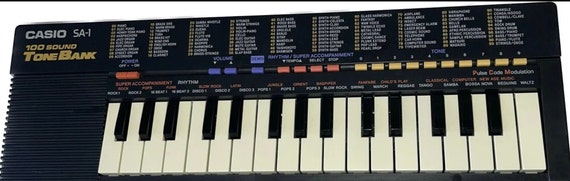 Vintage Casio SA-1 100 Sound Tone Bank Keyboard Works Perfectly