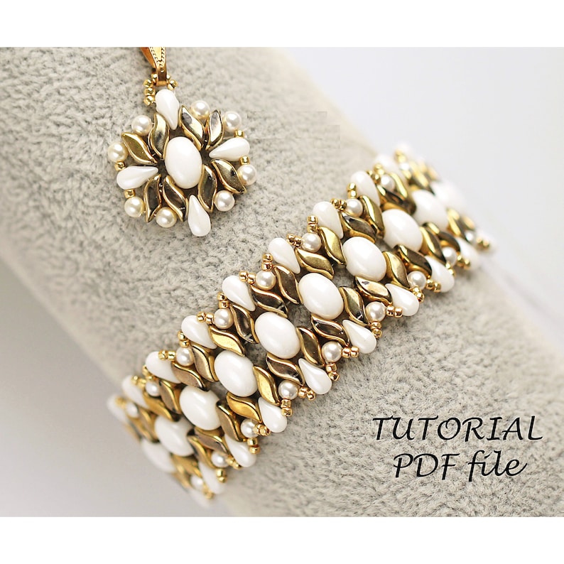 Beading Tutorial Bracelet Pattern Jewelry Design Guide Step-by-step ...