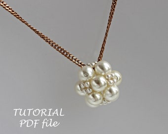 Beaded bead tutorial, Beaded bead pattern, Bead tutorial, Beaded tutorial, Bead pattern, Beaded pattern, Beading bead tutorial Snowball pdf