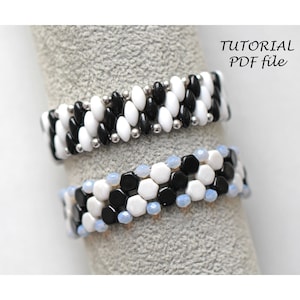 Beaded Bracelet Tutorial DIY Jewelry Pattern Step-by-Step Beadwork Guide Beginner Beading Instructions Handmade Craft PDF Zebra