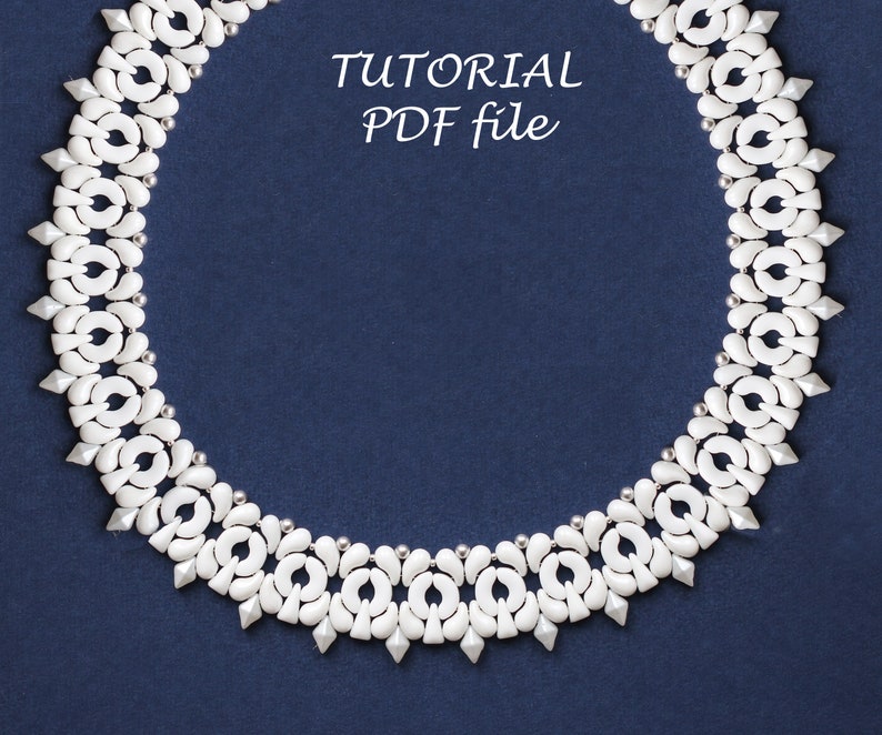 Tutorial beaded necklace Beading tutorial necklace Bead Etsy