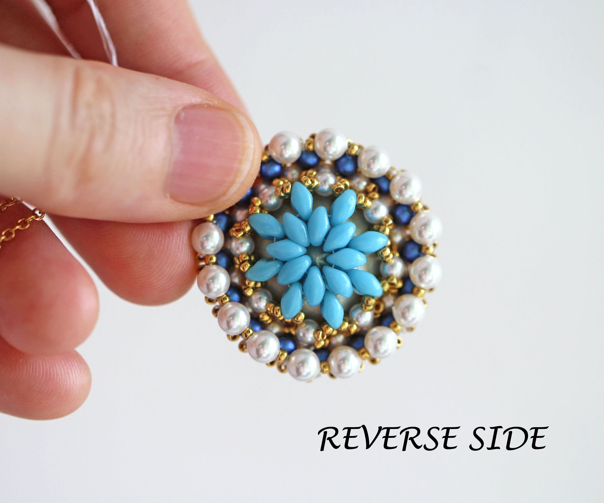 Tutorial Pendant, Beading Pattern, Pendant Pattern, Seed Pearls Pattern ...