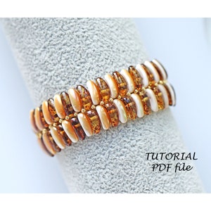 Beaded Bracelet Pattern Simple DIY Beadwork Tutorial Chilli Beads Handmade Jewelry Design Instructions Elegant Craft Template Chilli PDF