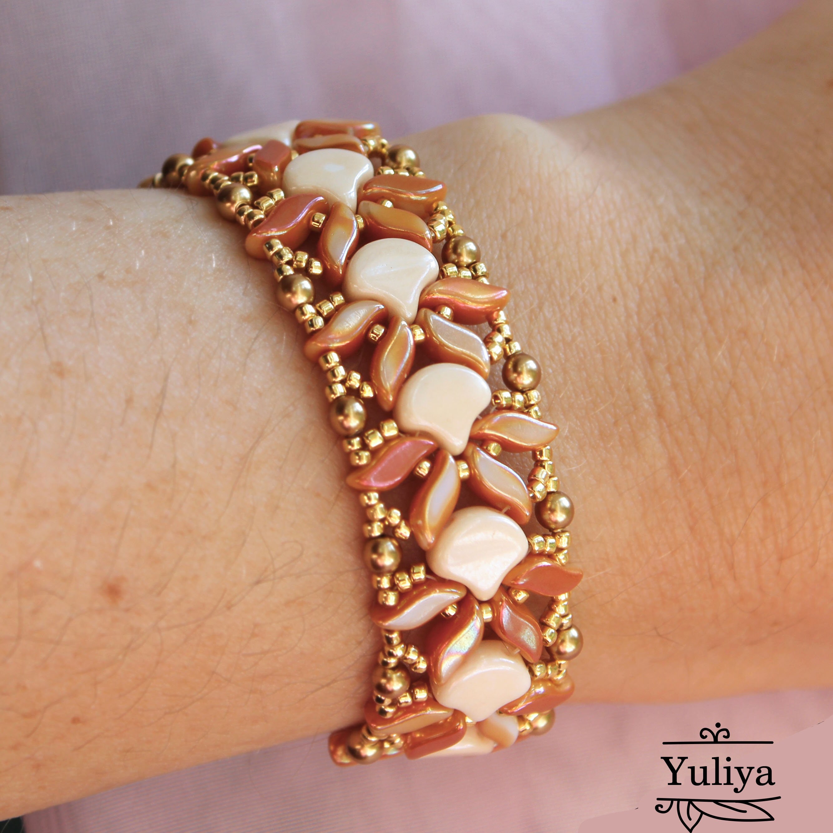 Beading Tutorial Bracelet Pattern Bead Patterns Step by step Jewelry