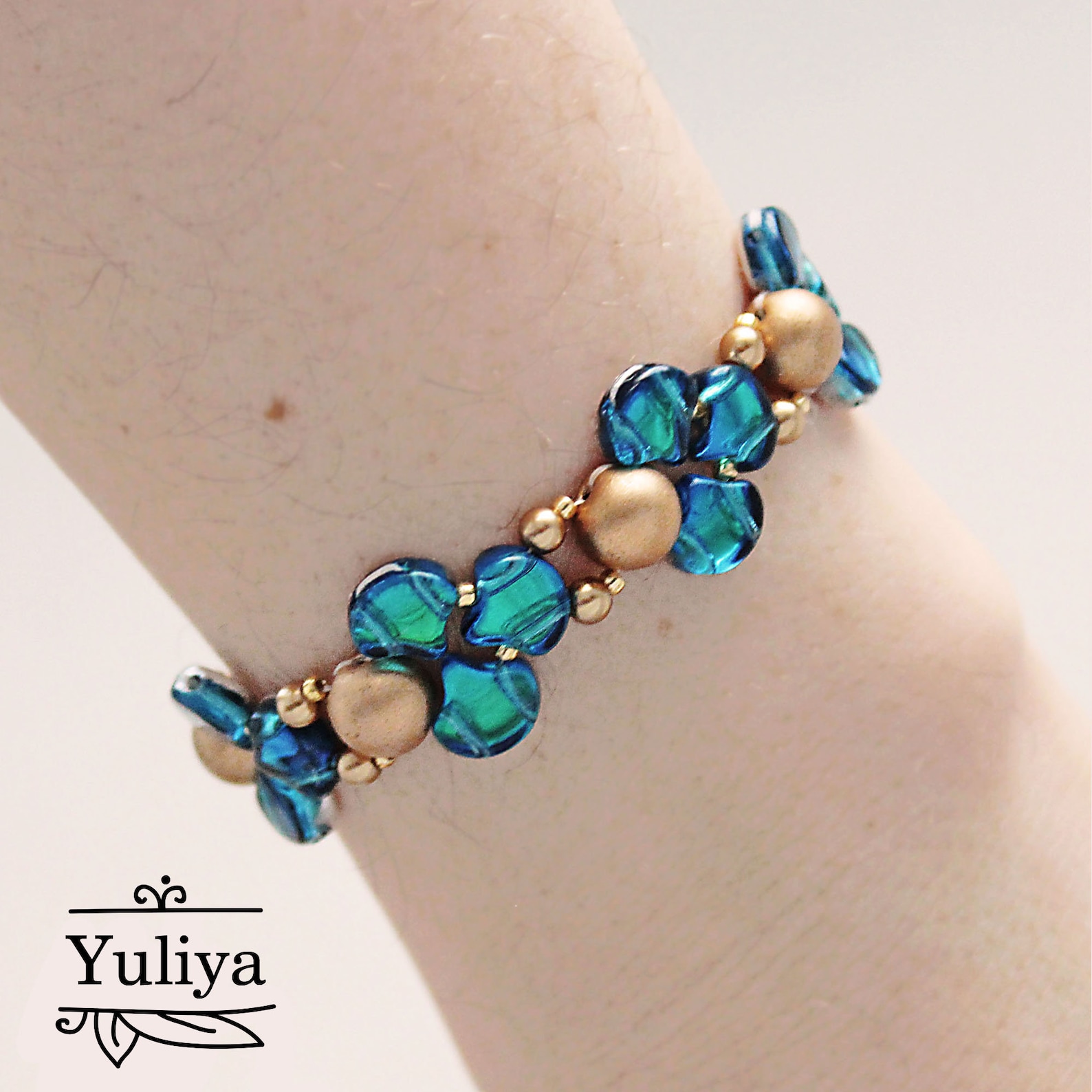 Beading Tutorial Bracelet Pattern Bead Pattern Beaded Etsy