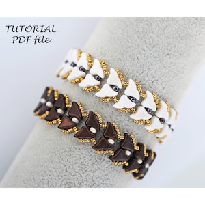 Simple Bracelet Pattern Beading Tutorial Helios par Puca Beads Step-by-Step Jewelry Instructions Easy Handmade Design Guide Selene PDF