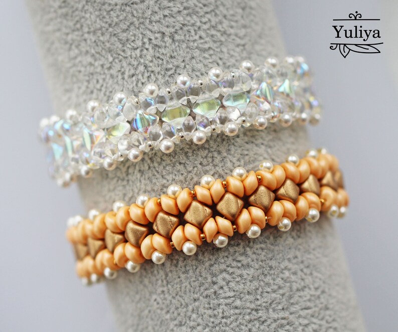 Simple Bead Pattern Easy Beading Tutorial Fast Beaded Etsy