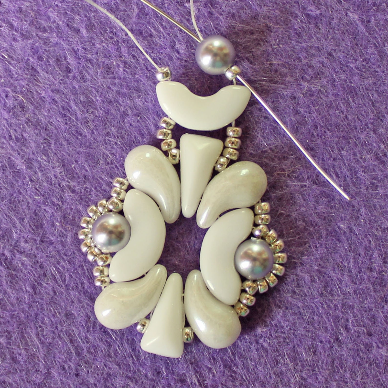 Bead Earrings Tutorial Beading Tutorial Earrings Simple Bead Etsy