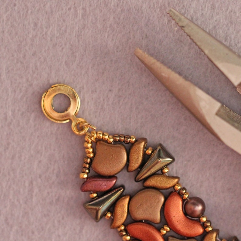 Perlen Anleitung Muster Armband Design Ginko Arcos Vexolo StormDuo Perlen Schritt-für-Schritt-Anleitung Multi-Hole Czech Bead Muster Nancy Bild 6