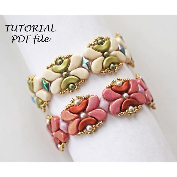 Bracelet tutorial, Beading pattern, Simple bead pattern, Bracelet tutorial, Bead tutorial, Jewelry tutorials, Beaded bracelet tutorial Margo