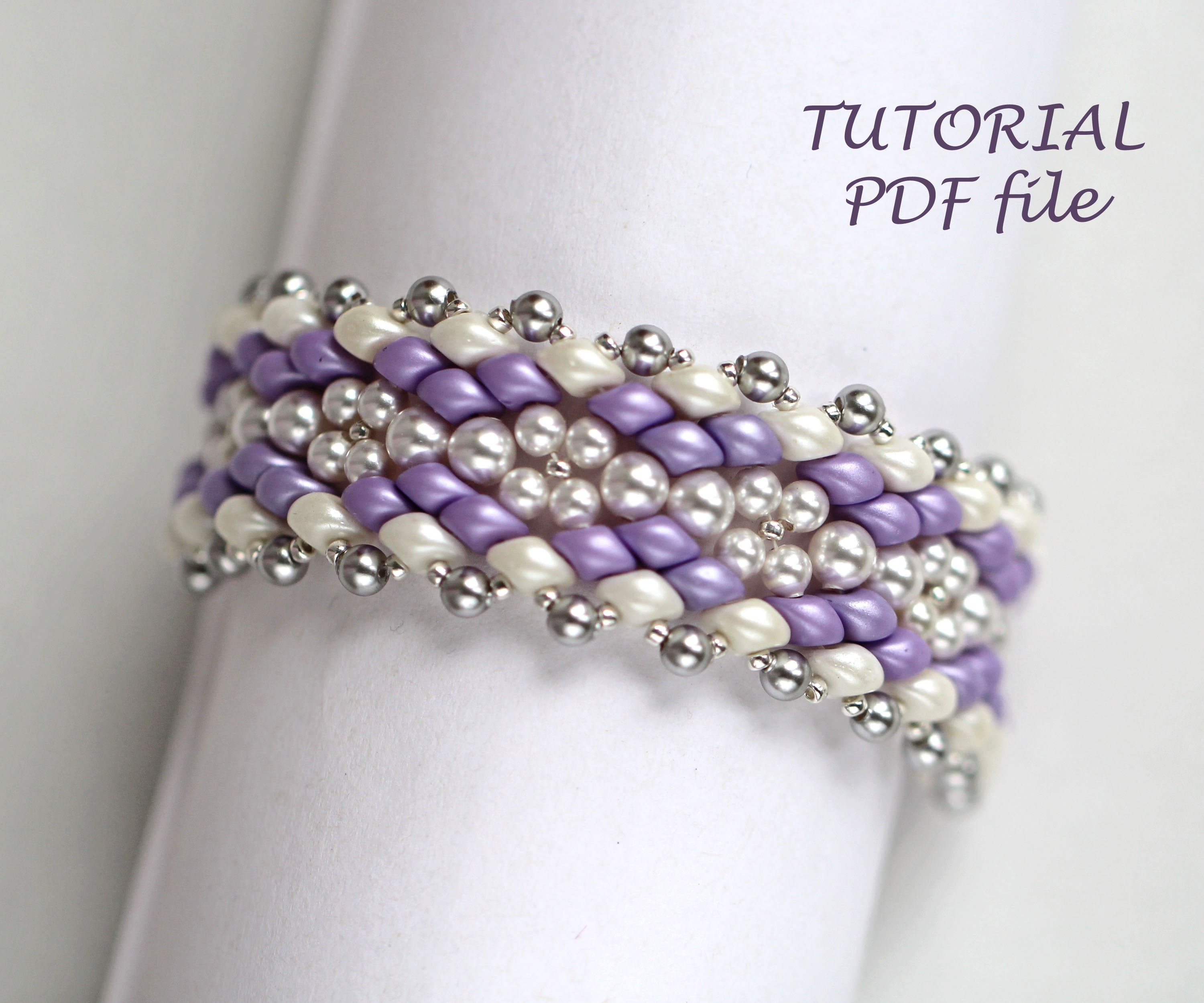 Beading Pattern Bracelet Tutorial DIY Jewelry Design Using Duo ES O