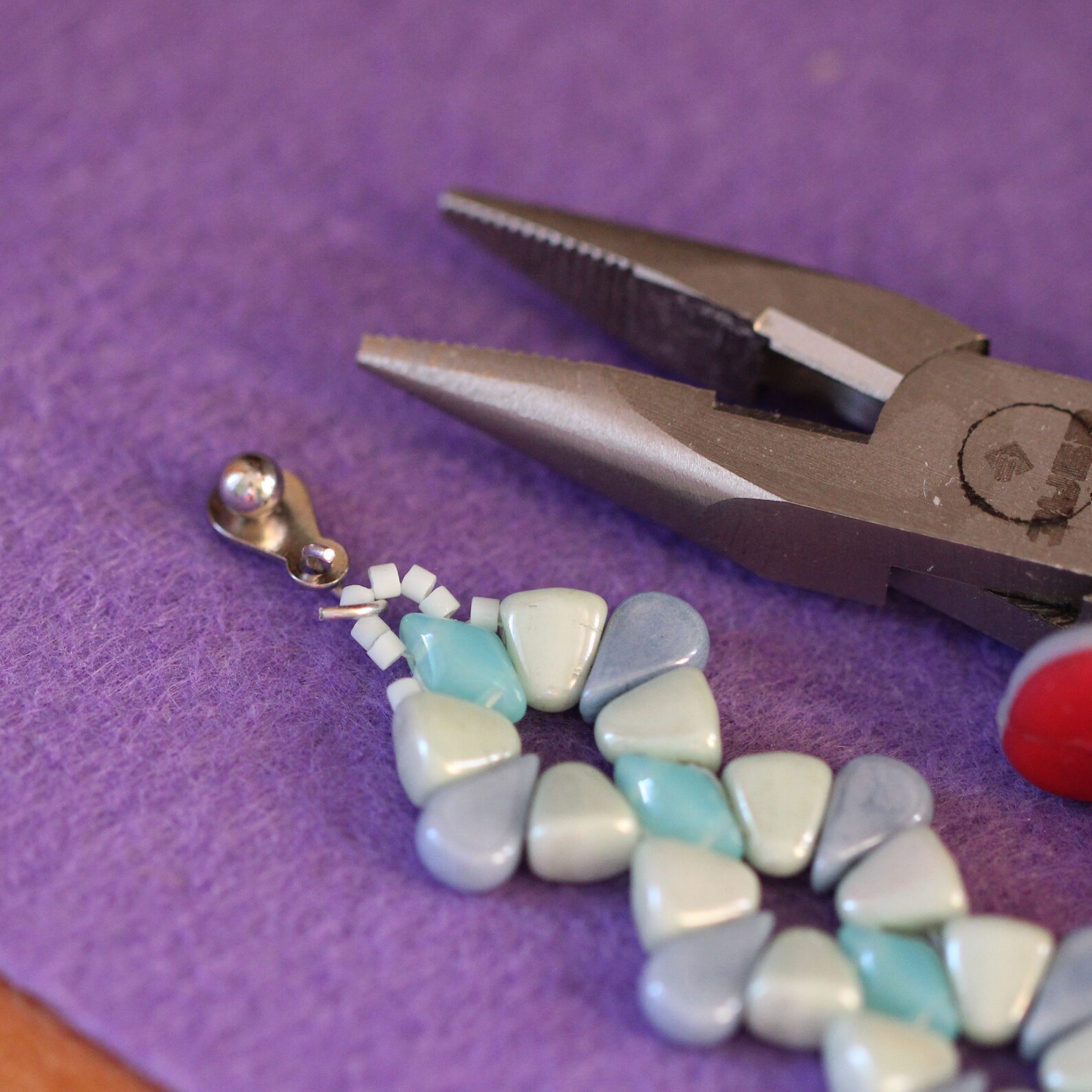 Tutorial beaded jewelry set Nib bit bead pattern Amos Etsy