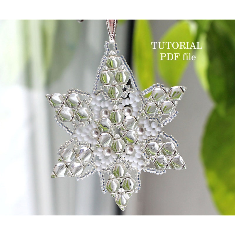 Beaded Snowflake Tutorial - Etsy