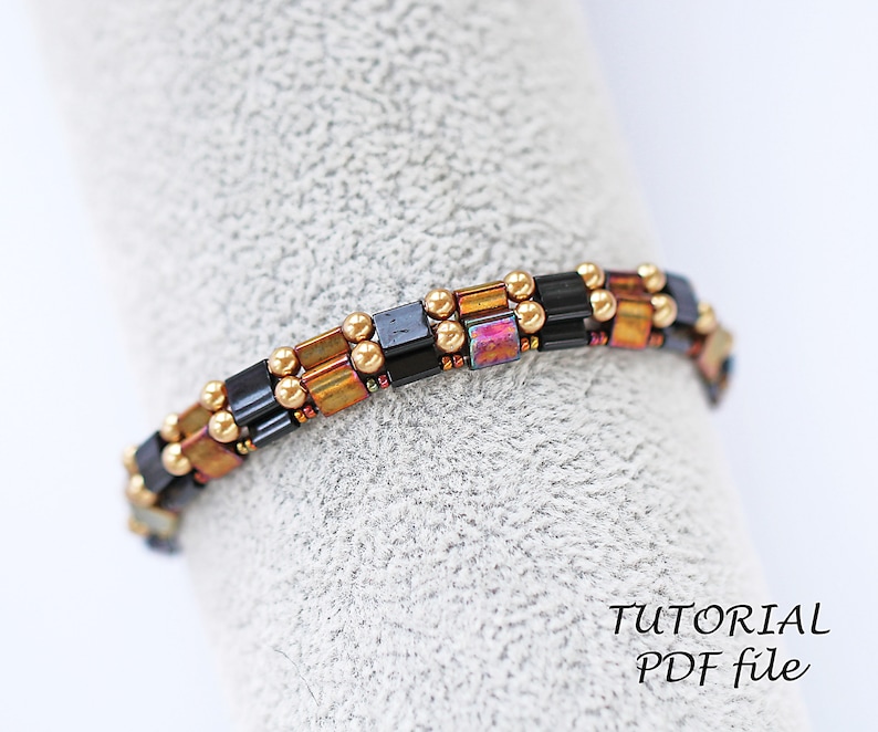 Tila Bracelet Tutorial Simple Bead Pattern Easy Beginner Etsy