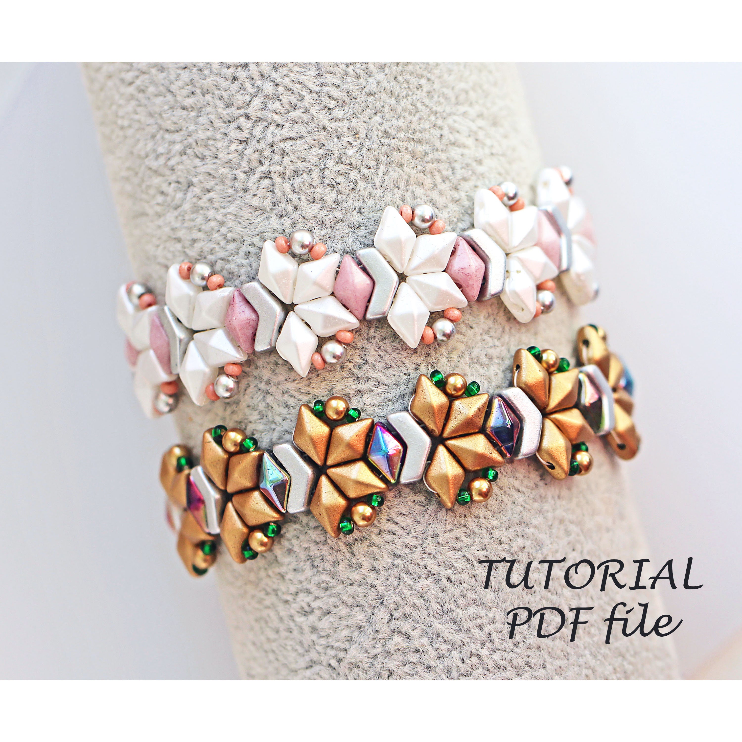 Simple Bead Pattern Beginner Bracelet Tutorial Easy Fast Beading ...