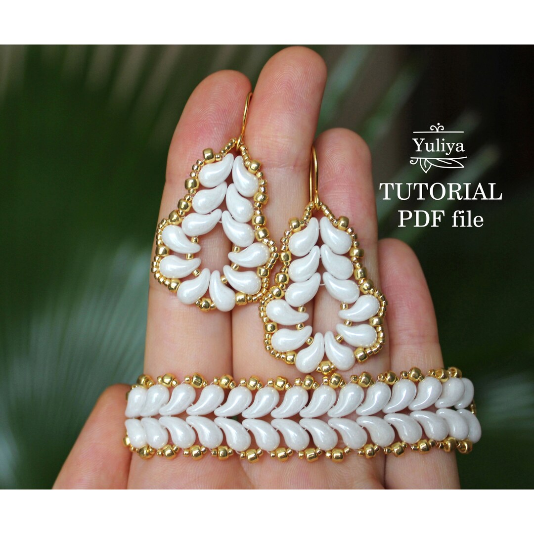 Beading Tutorial Jewelry Set Pattern Zoliduo Beads Bracelet Earrings ...