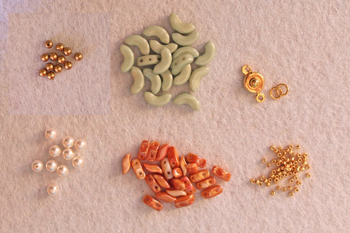 Beading Tutorial Bracelet Beading Instructions Bead Pattern Etsy