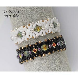 Beading tutorial, Bracelet pattern, Bead patterns, Bracelet tutorials, Bead tutorials, Jewelry tutorial, Beaded bracelet tutorial Alexandra