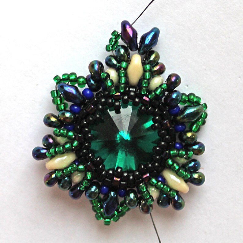 Rivoli Earrings Tutorial, Beaded Earrings Pattern, Swarovski Tutorial ...