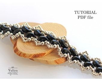 Bead Bracelet Pattern Beading Tutorial ZoliDuo Beads Step-by-Step Instructions Beadweaving Jewelry Design Guide Handmade Bracelet Lace PDF