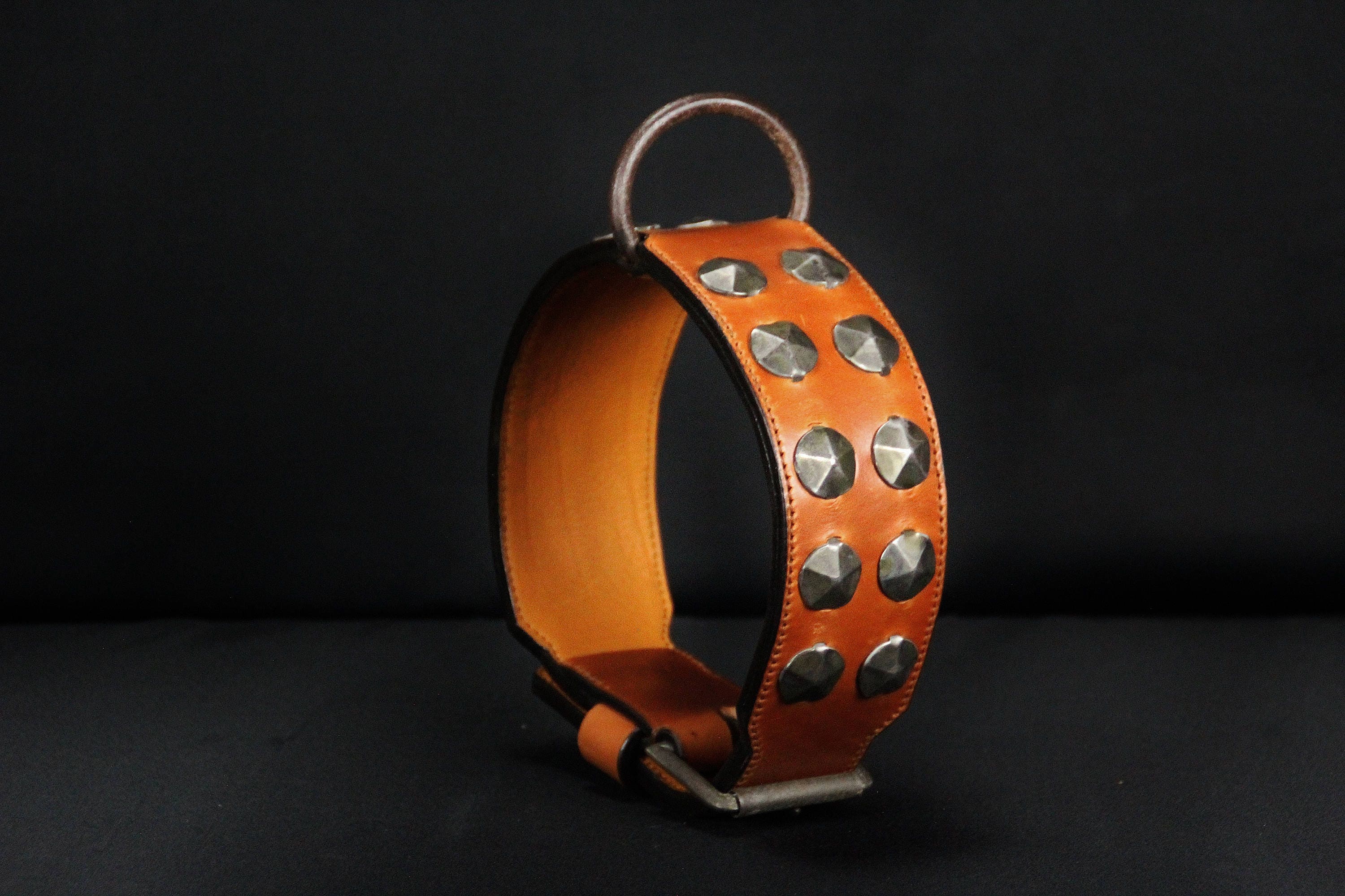 Collier Rustique Pour Chien Style Antique, Molosse , Dog Collar, en Cuir et Fer Forgé