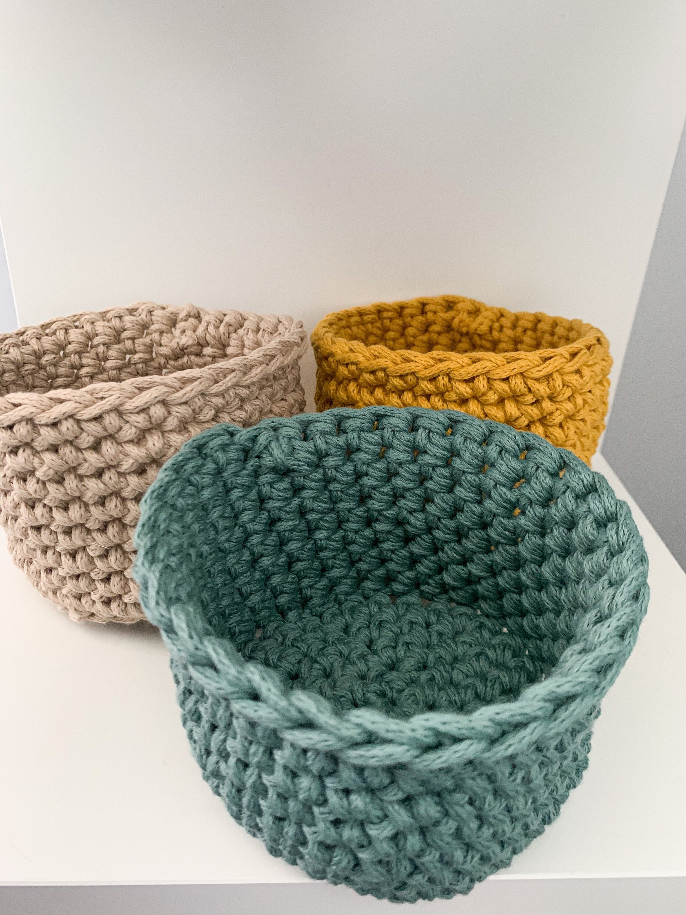 Crochet Storage Basket plastic Free Cotton Basket zero Waste Etsy crochet-storage-basket-plastic-free-cotton-basket-zero-waste-etsy