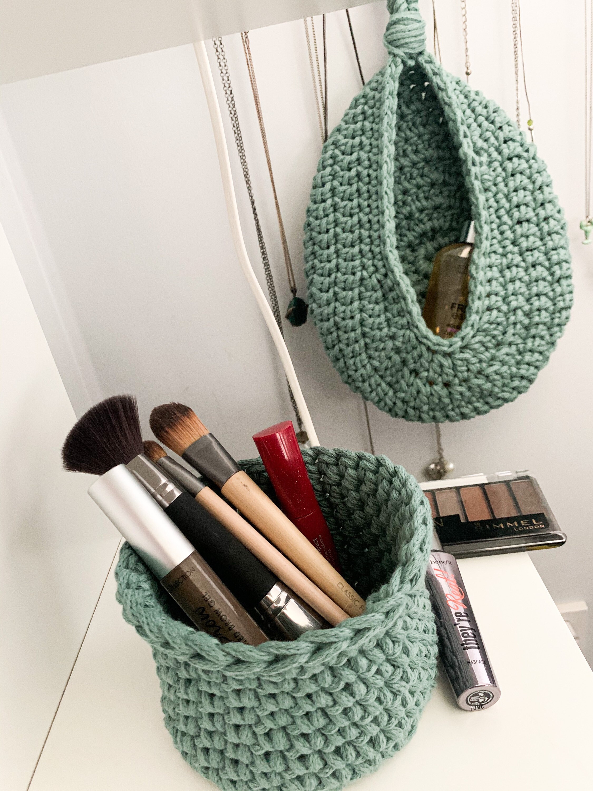 Crochet Storage Basketplastic Free Cotton Basketzero Waste Etsy Handmade crochet sloth plant holder planter succulent air plant boho cute